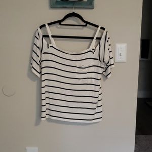 Cold Shoulder White House Black Market T Shirt